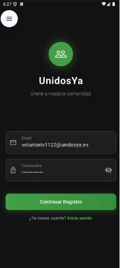 Onboarding / Login Screen